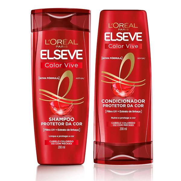 Imagem de Shampoo + condicionador color vive elseve loréal paris 200ml