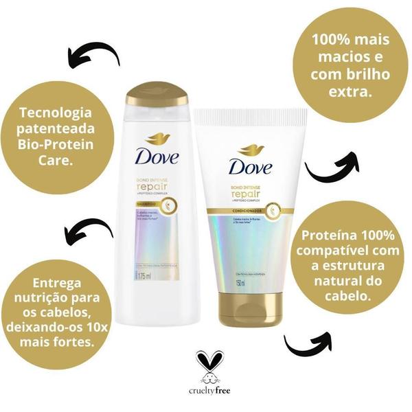 Imagem de Shampoo + Condicionador Dove Bond Intense Repair 150Ml