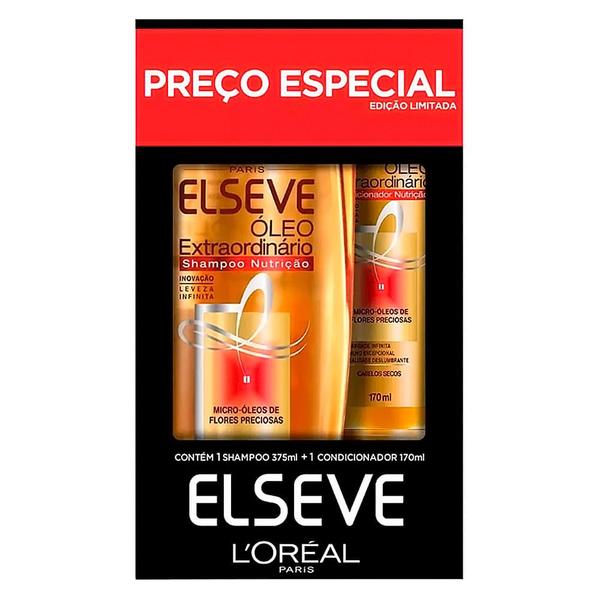 Imagem de Shampoo + Condicionador Elseve Óleo Extraordinário Nutrição 375ml+170ml Preço Especial Edição Limitada