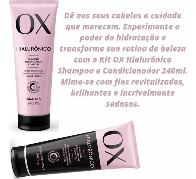 Imagem de Shampoo + Condicionador Hidratação Profunda Ox Hialurônico