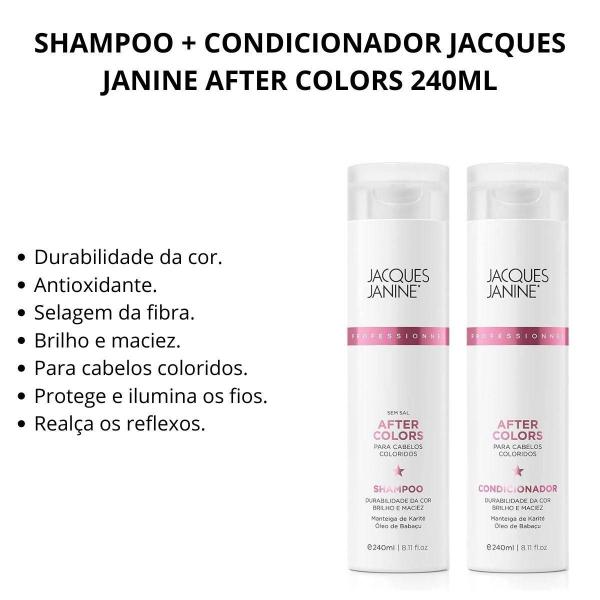 Imagem de Shampoo + Condicionador Jacques Janine After Colors 240Ml