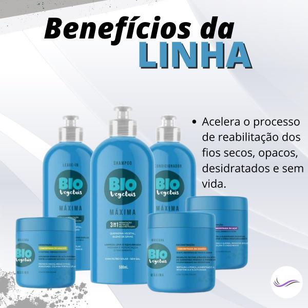 Imagem de Shampoo & Condicionador Máxima 3em 1 Bio Vegetais