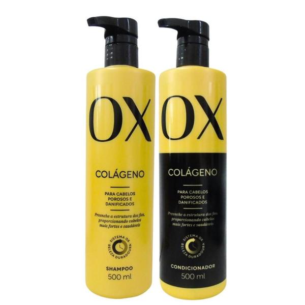 Imagem de Shampoo + Condicionador Ox Colágeno 500ml