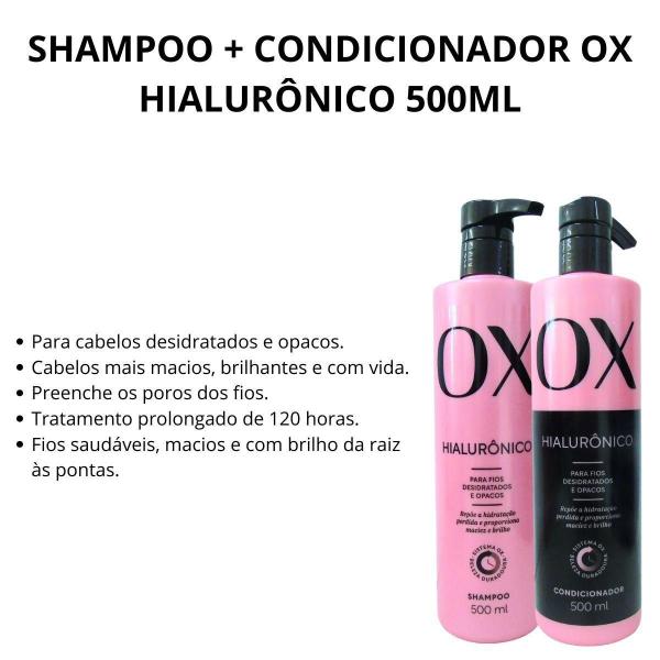 Imagem de Shampoo + Condicionador Ox Hialurônico 500Ml