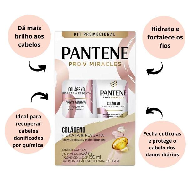 Imagem de Shampoo + Condicionador Pantene Pro-V Colágeno 150ml