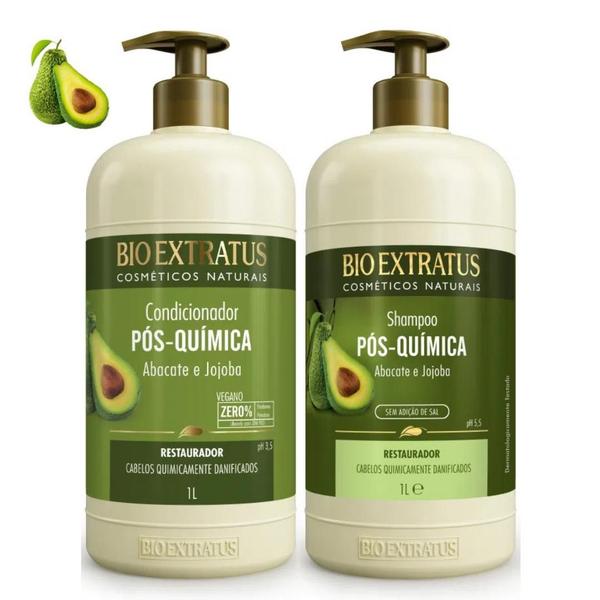 Imagem de Shampoo Condicionador Pós Química Bio Extratus Abacate 1L