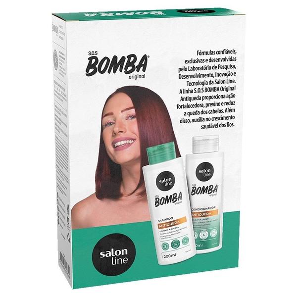 Imagem de Shampoo + Condicionador Salon Line Bomba Antiqueda 200ml