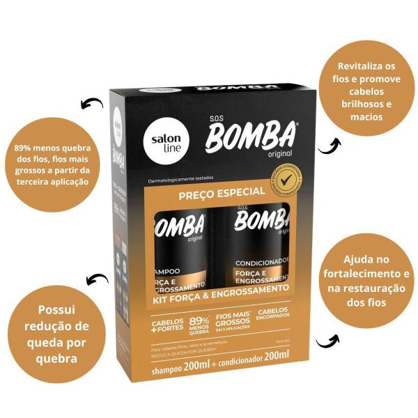 Imagem de Shampoo + Condicionador Salon Line S.O.S Bomba Força E