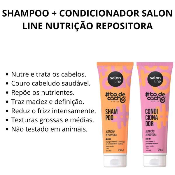 Imagem de Shampoo + Condicionador Salon Line Todecacho Nutrição