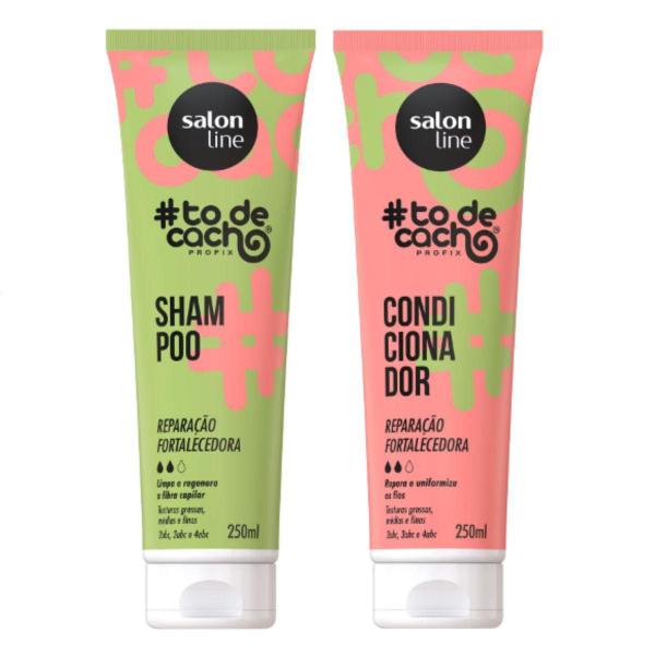 Imagem de Shampoo + Condicionador Salon Line Todecacho Reparação