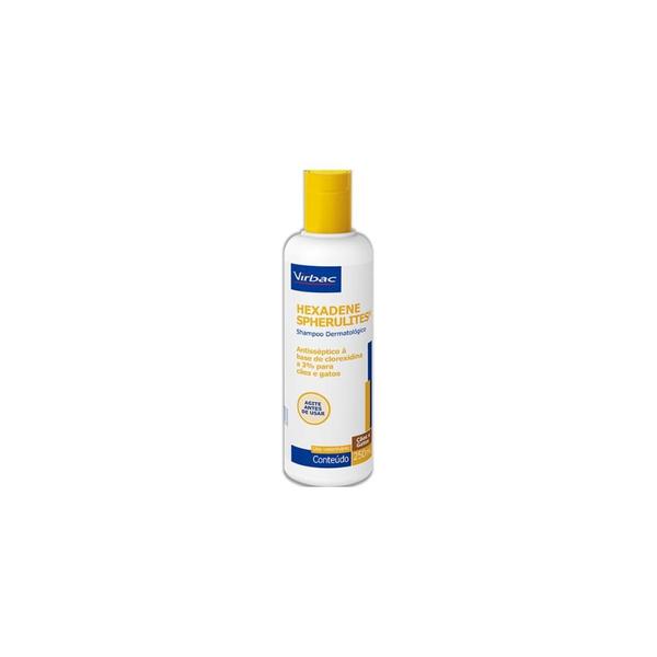 Imagem de Shampoo Dermatológico Virbac Hexadene Spherulites para Cães e Gatos 250 ml