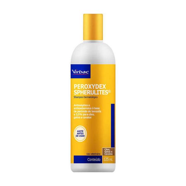 Imagem de Shampoo Dermatológico Virbac Peroxydex 125 mL Cães Gatos Cavalos