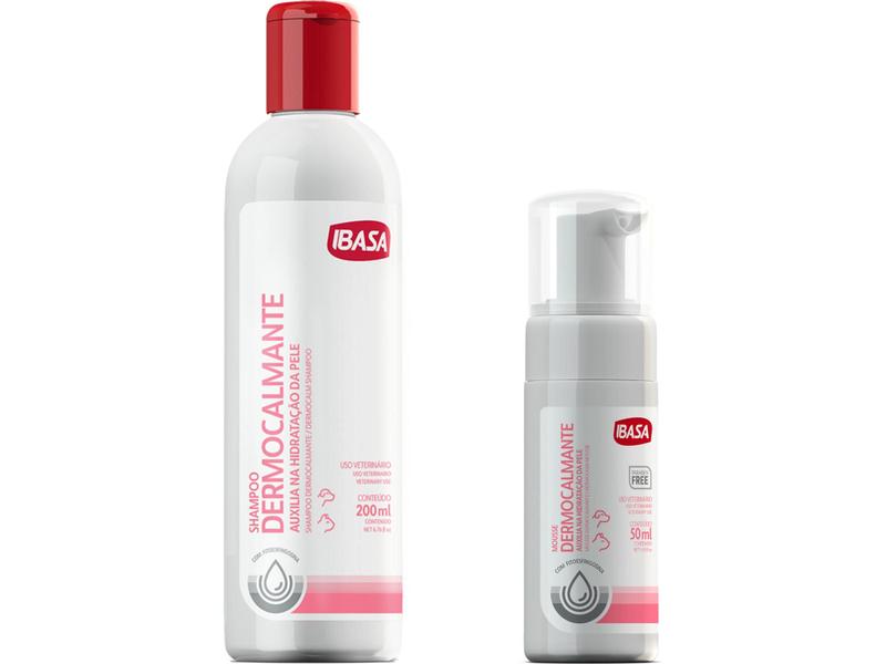 Imagem de Shampoo Dermocalmante200ml + Mousse 50ml - Ibasa