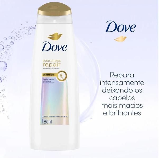 Imagem de Shampoo Dove Bond Intense Repair + Petídeo Complex 350ml