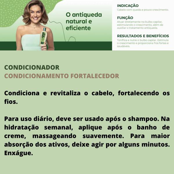 Imagem de Shampoo e Condicionador Bio Extratus Antiqueda Jaborandi  +3Itens 1L