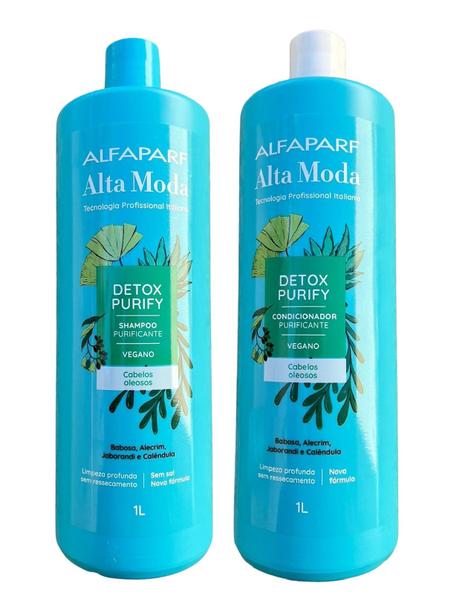 Imagem de Shampoo E Condicionador Detox Alta Moda Alfaparf 1 Litro