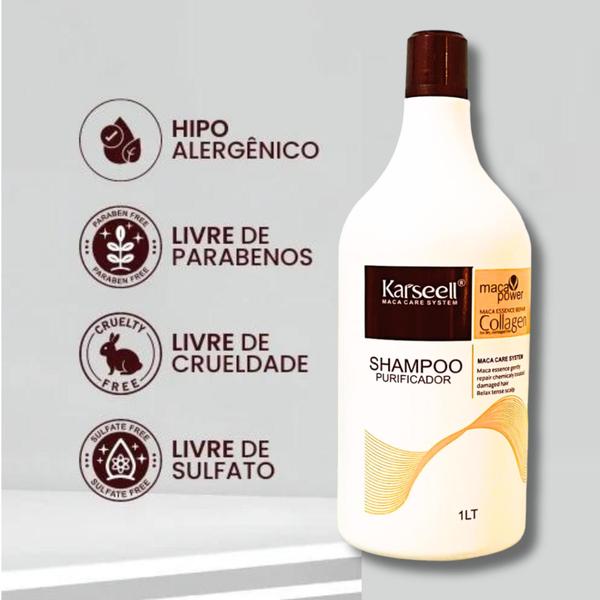 Imagem de Shampoo e Condicionador Karseell Collagen Original 1L