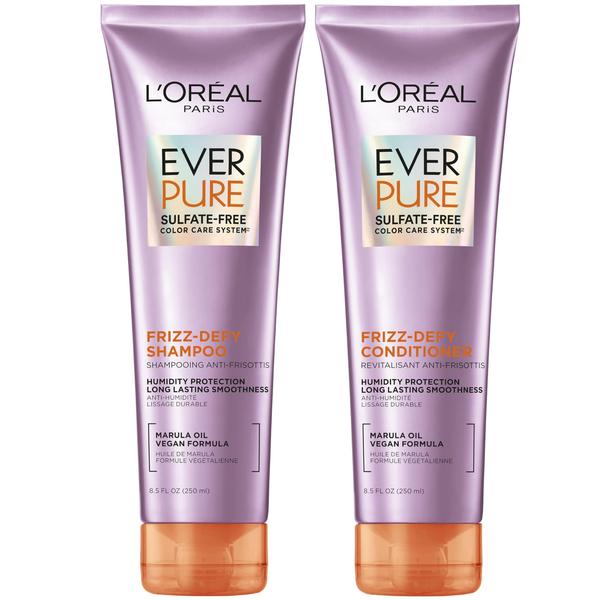 Imagem de Shampoo e condicionador L'Oreal Paris EverPure Frizz-Defy 250ml