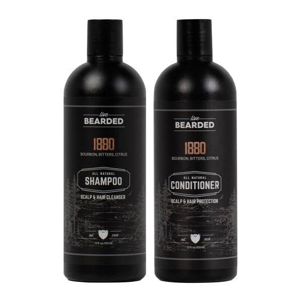 Imagem de Shampoo e condicionador Live Bearded All-Natural para homens