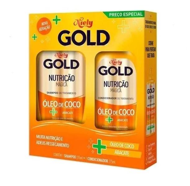 Imagem de Shampoo E Condicionador Nutrição Mágica Niely Gold