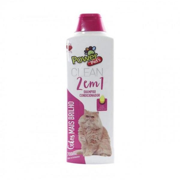 Imagem de Shampoo e condicionador p/ gatos Powerpets 700ml +limpeza