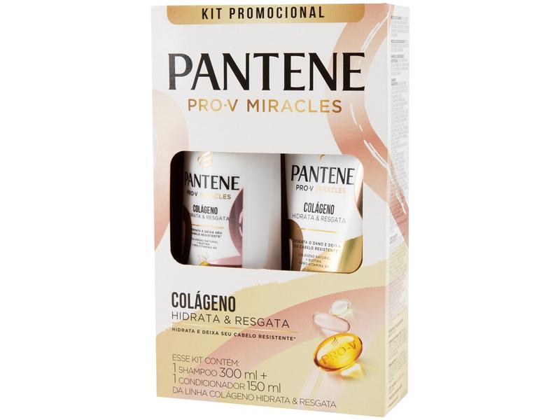 Shampoo e Condicionador Pantene Hidrata & Resgata - Colágeno Shampoo e Condicionador Pantene Hidrata & Resgata - Colágeno