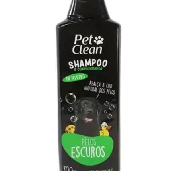 Imagem de Shampoo e Condicionador para Cachorro e Gato Pet Clean - Pelos Escuros - 700 ml