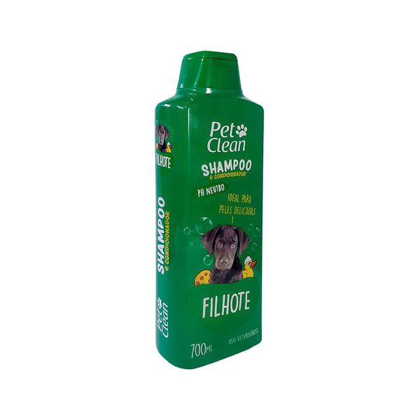 Imagem de Shampoo e Condicionador para Filhotes Pet Clean 700ml Banho Cachorro e Gatos