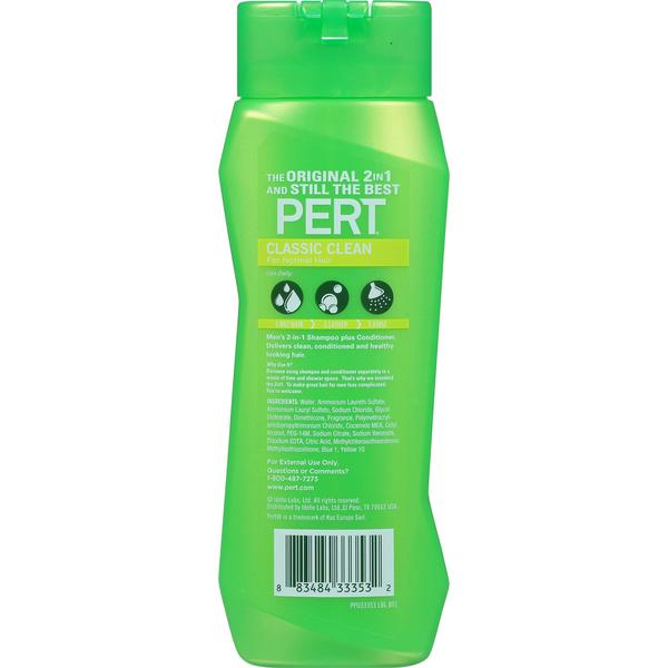 Imagem de Shampoo e condicionador Pert Classic Clean 400 ml (pacote com 6)