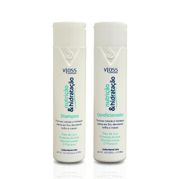 Imagem de Shampoo E Condicionador Vloss Nutricao Hidratacao Home Care