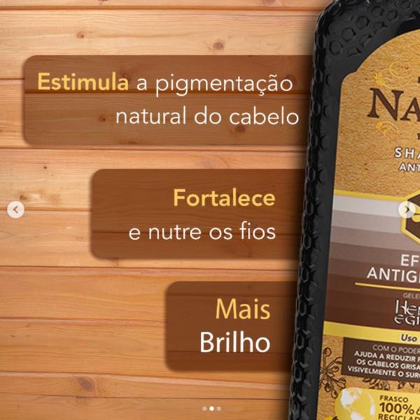 Imagem de Shampoo Efeito Antigrisalho 415ml  Tio Nacho