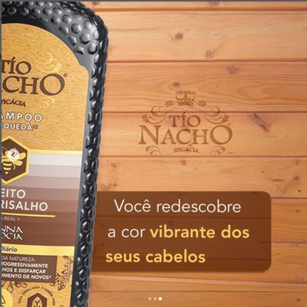 Imagem de Shampoo Efeito Antigrisalho 415ml  Tio Nacho