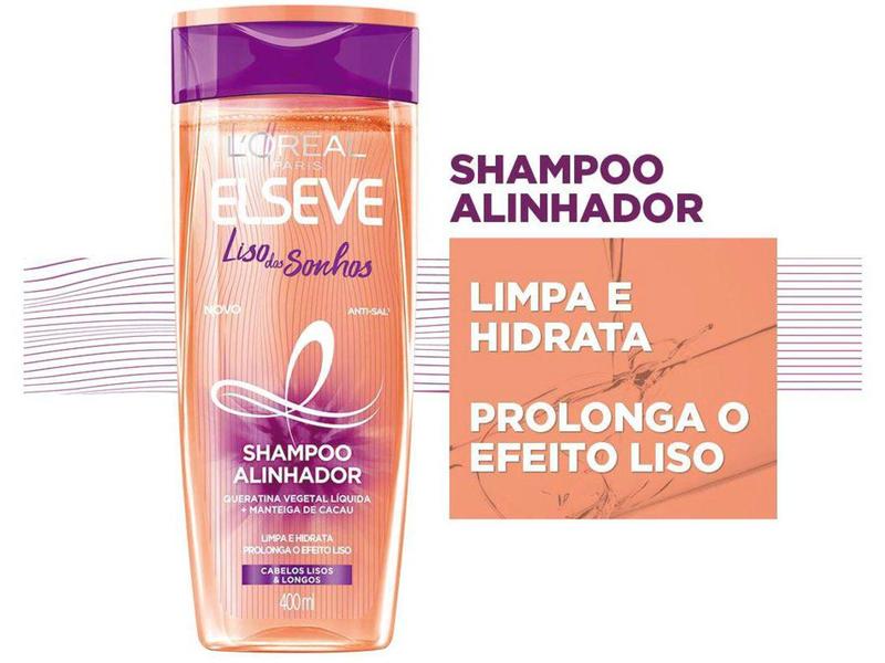 Imagem de Shampoo Elseve Liso dos Sonhos Alinhador - 400ml