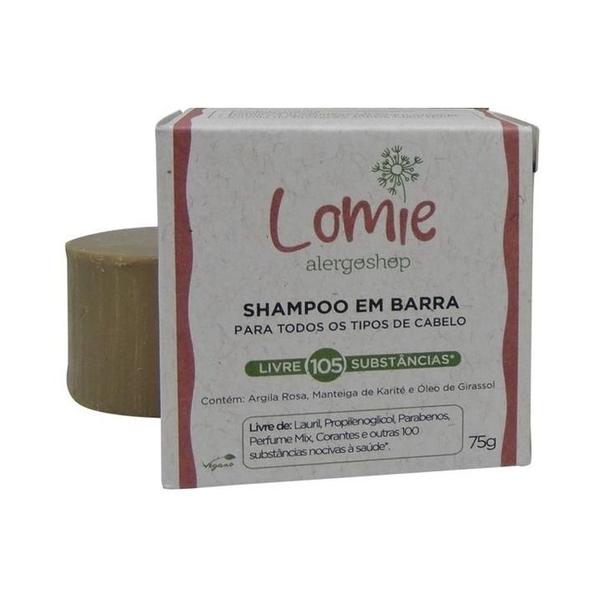 Imagem de Shampoo em barra hipoalergênico Alergoshop Lomie 75g