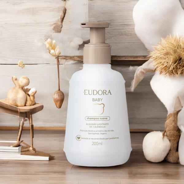 Imagem de Shampoo Eudora Baby Algodão & Extrato De Calêndula 200Ml