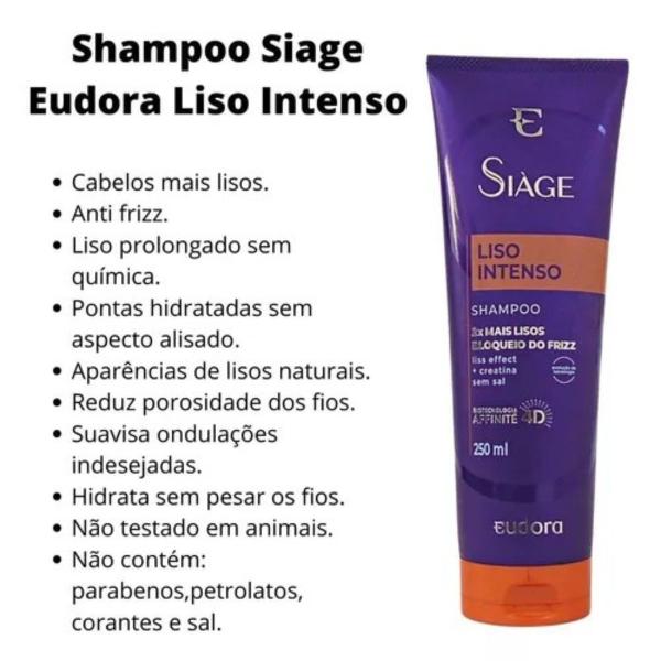 Imagem de Shampoo Eudora Siàge Liso Intenso De 250ml