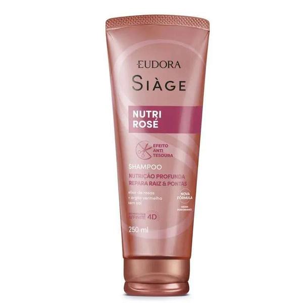 Imagem de Shampoo Eudora Siàge Nutri Rose 250ml