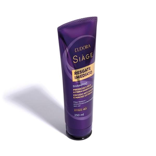 Shampoo Eudora Siàge Resgate Imediato 250ml Imagem de Shampoo Eudora Siàge Resgate Imediato 250ml