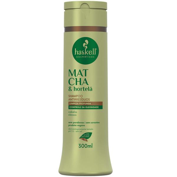 Imagem de Shampoo Haskell Antirresiduo Matcha E Hortelã 300Ml