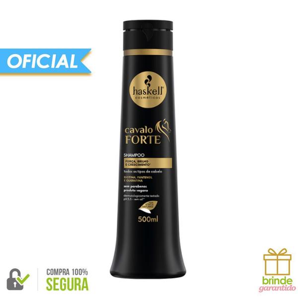 Imagem de Shampoo Haskell Cavalo Forte 500ml - Crescimento Capilar Cabelo Forte