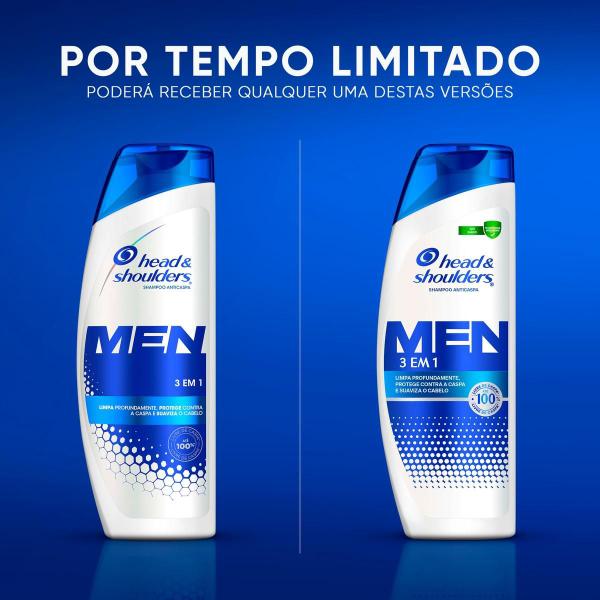 Imagem de Shampoo Head & Shoulders Anticaspa 3 em 1 Masculino 400ML