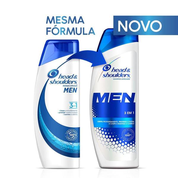 Imagem de Shampoo Head & Shoulders Men 3em1 Cuidados com a Raiz 400ml