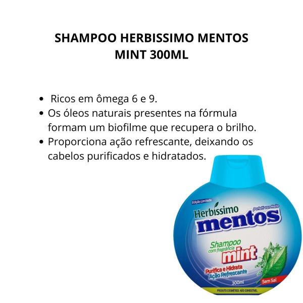 Imagem de Shampoo Herbissimo Mentos Mint 300ml