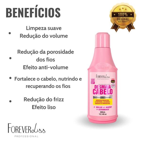 Imagem de Shampoo Hidratação Desmaia Cabelo Forever Liss 300ml