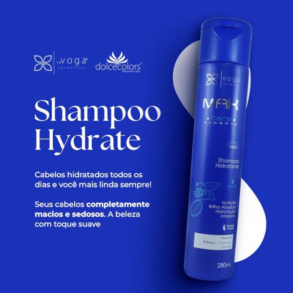 Imagem de Shampoo Hidratante Max Care Hydrate Voga 750ml