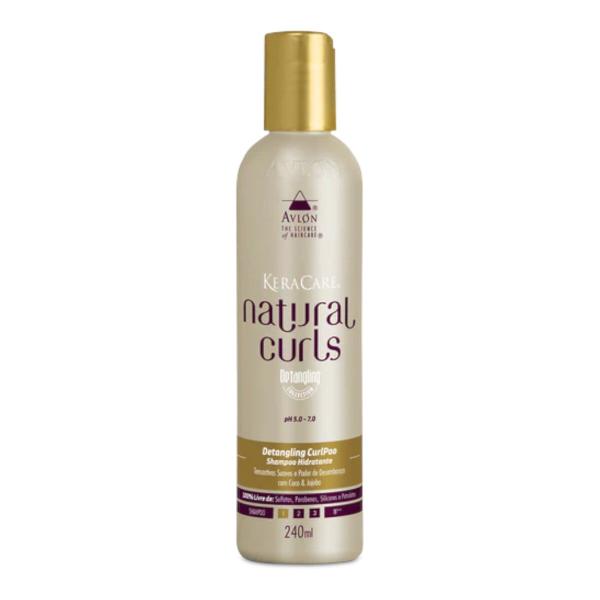 Imagem de Shampoo Hidratante Natural Curls Detangling Keracare 240ml Avlon