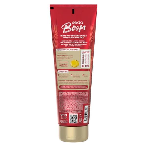 Imagem de Shampoo Higienizador Seda Boom Nutrição Intensa Bisnaga 250ml