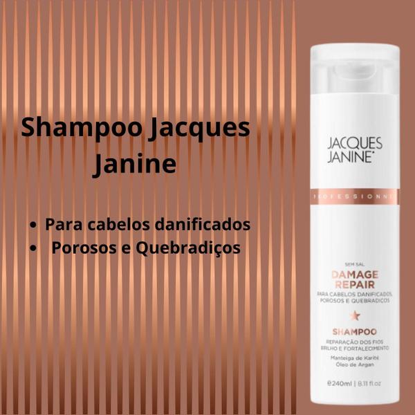 Imagem de Shampoo Jacques Janine Damage Repair  240ml