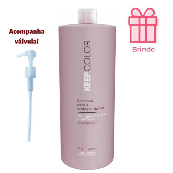 Imagem de Shampoo Keep Color 1l Hidrata, Restaura e Protege a Cor  