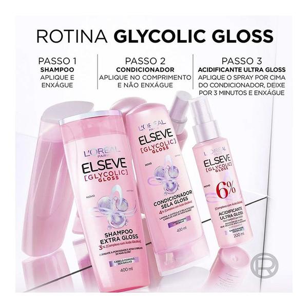 Imagem de Shampoo L'Oréal Paris Elseve Glycolic Gloss 200ML